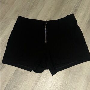 Guess Rhinestone Zipper black Shorts XL